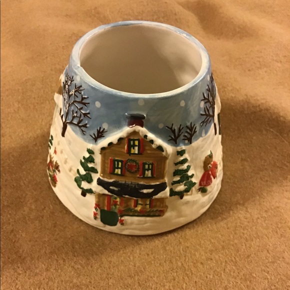 Yankee Candle Holiday Yankee Candle Topper Holiday Xmas Euc Poshmark